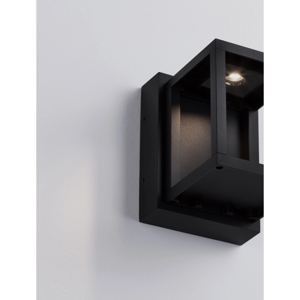 Schwarze Wandleuchte Prive ca. 13cm Lyora 5212017453136