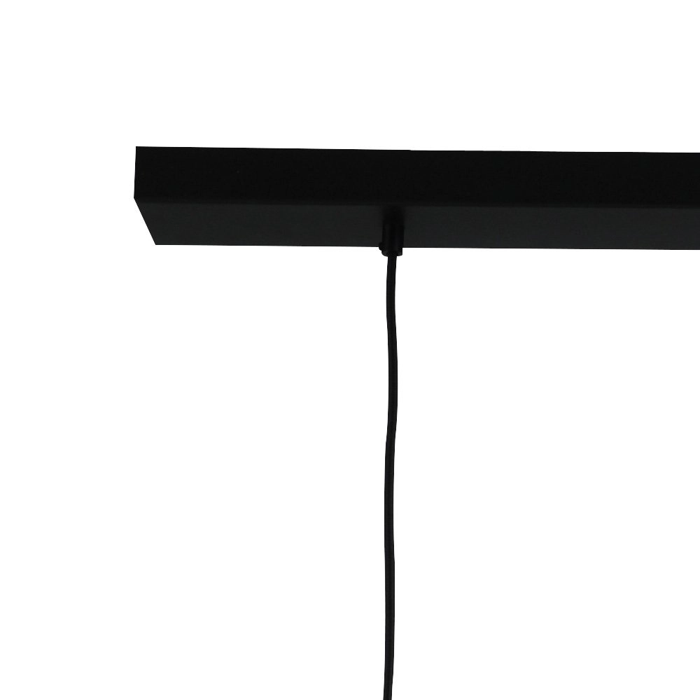 Hängeleuchte für Esszimmer Lett lll 28 3 Lichtschwarz mit Rauchglas Masterlight 8718121181547