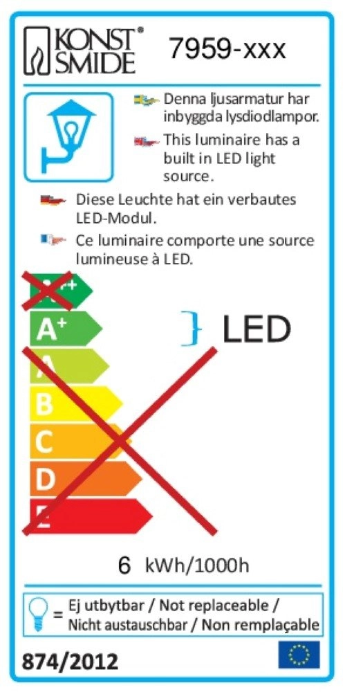 LED-Außenleuchte Cremona Up - Down 2x3W - 3000K 13,5cm mattsilber KonstSmide 7318307959314