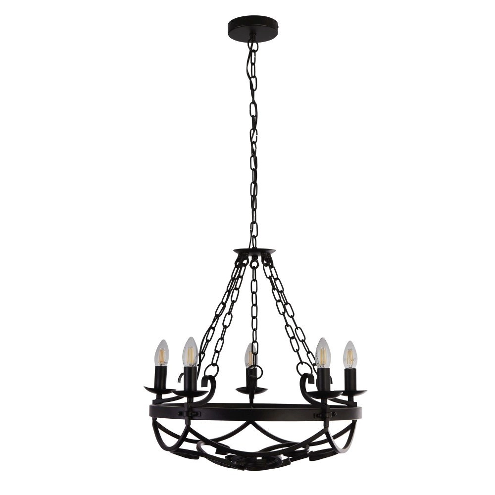 Klassische Hängelampe Cartwheel Ø 54cm Searchlight 5053423155098