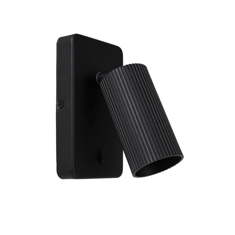 Nachttischlampe Clubs Schwarz mit Schalter