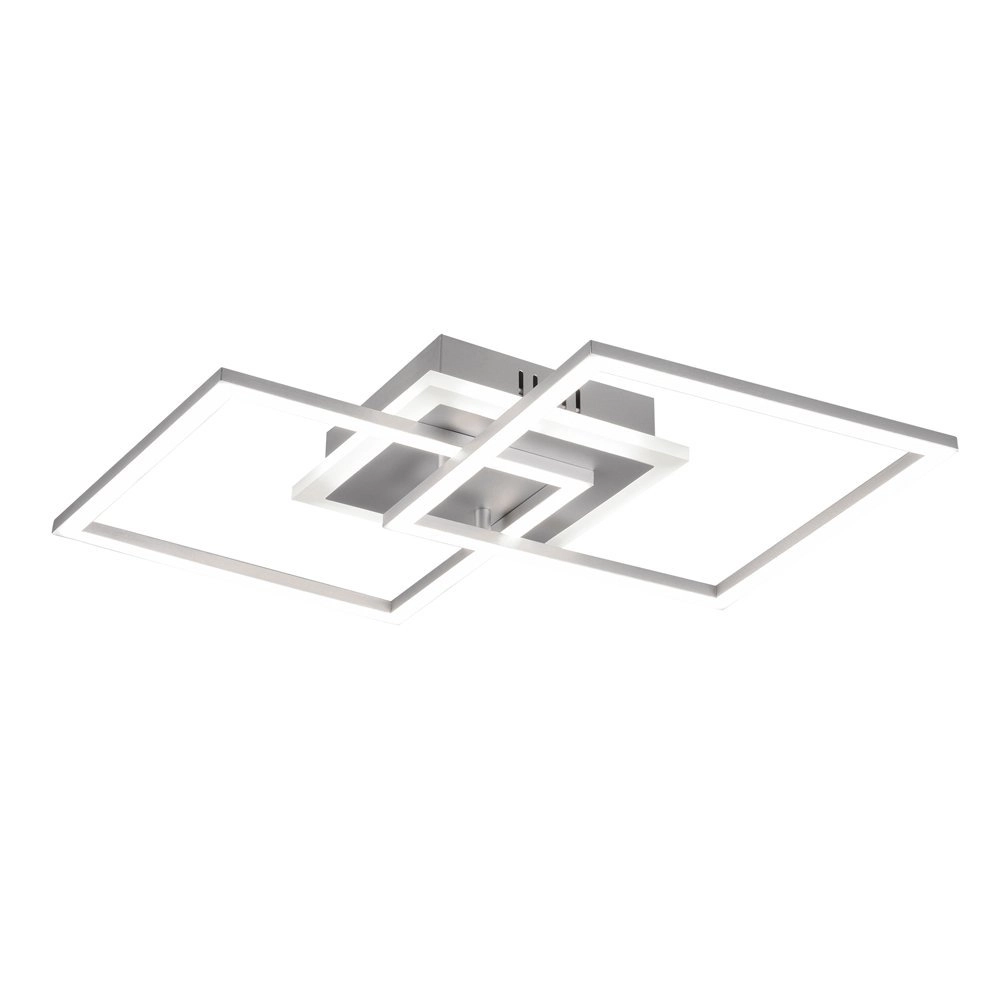 Quadratische Deckenleuchte Venida 57cm grau Trio 4017807451092