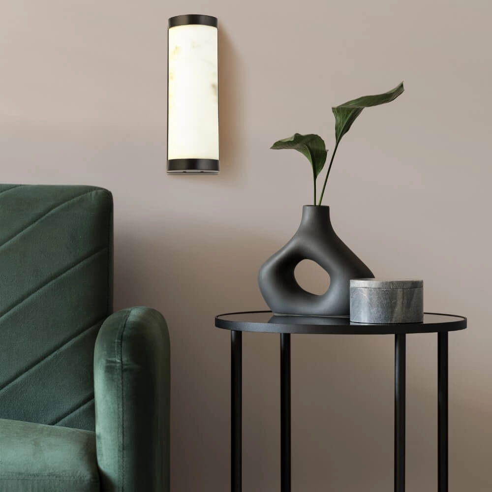 Design-Wandleuchte Nile 25cm schwarz Searchlight 5053423273792