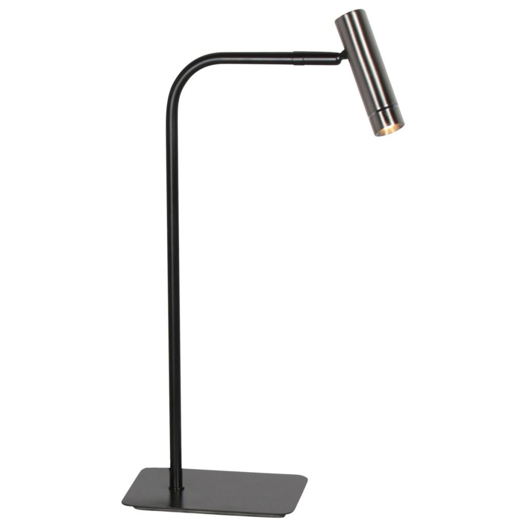 Tischlampe Lumo Schwarz mit Nickel Steinhauer 8712746184617