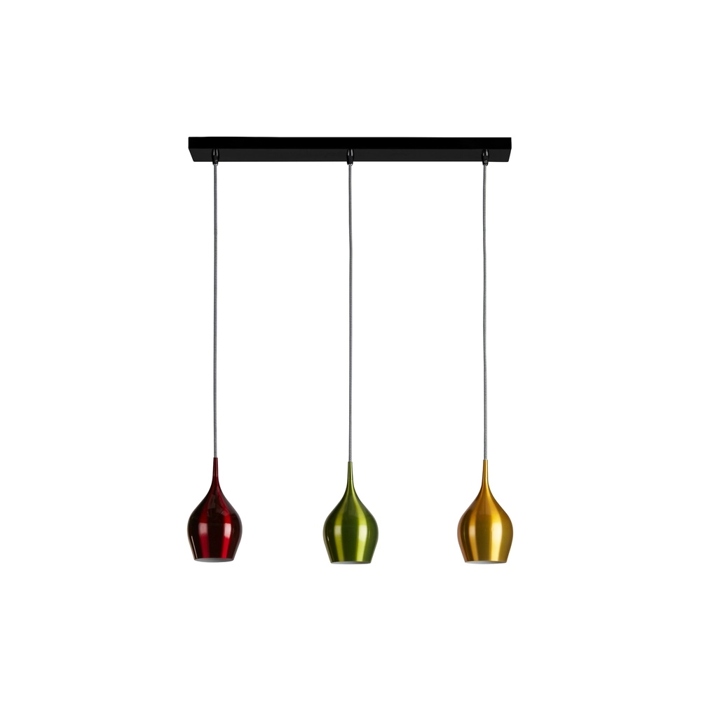 3-flammige Pendelleuchte Vibrant farbig Searchlight 5053423295855