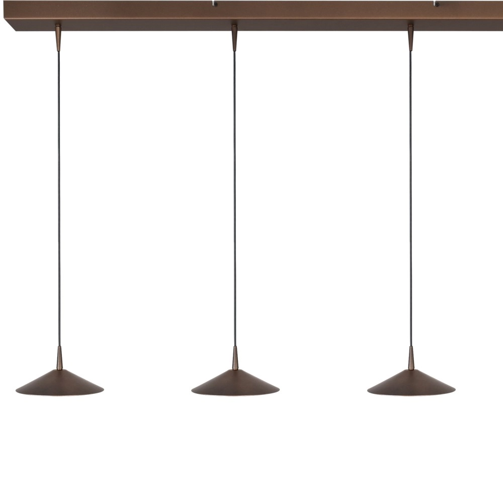 4-Licht Pendellampe Ceppo kakaobraun Ø 18 cm Masterlight 8718121347363