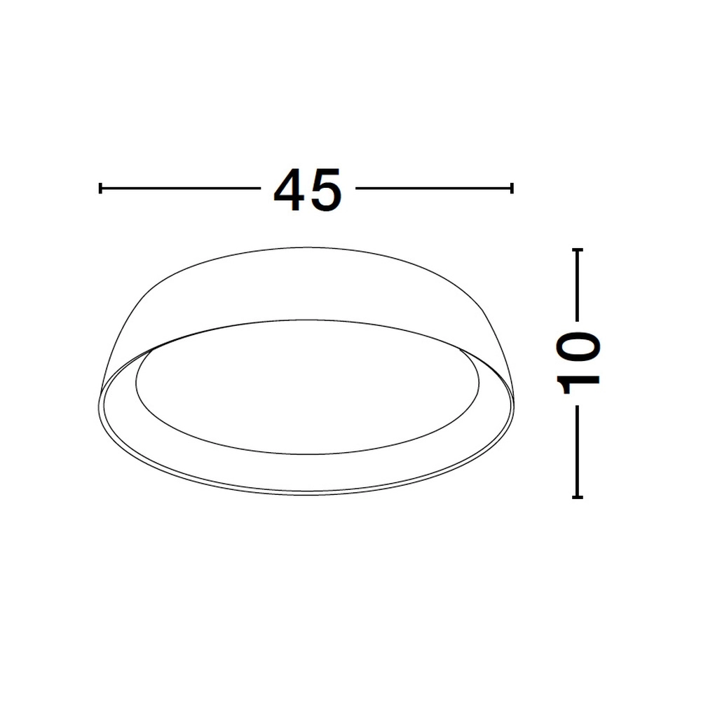 Deckenlampe Sigi  Ø 45cm schwarz Lyora 5212017448644