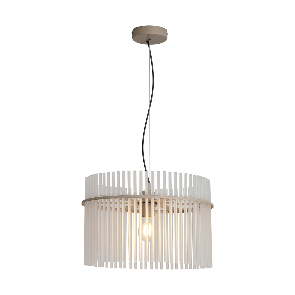 Pendellampe Swizzle sandbraun Ø 40 cm