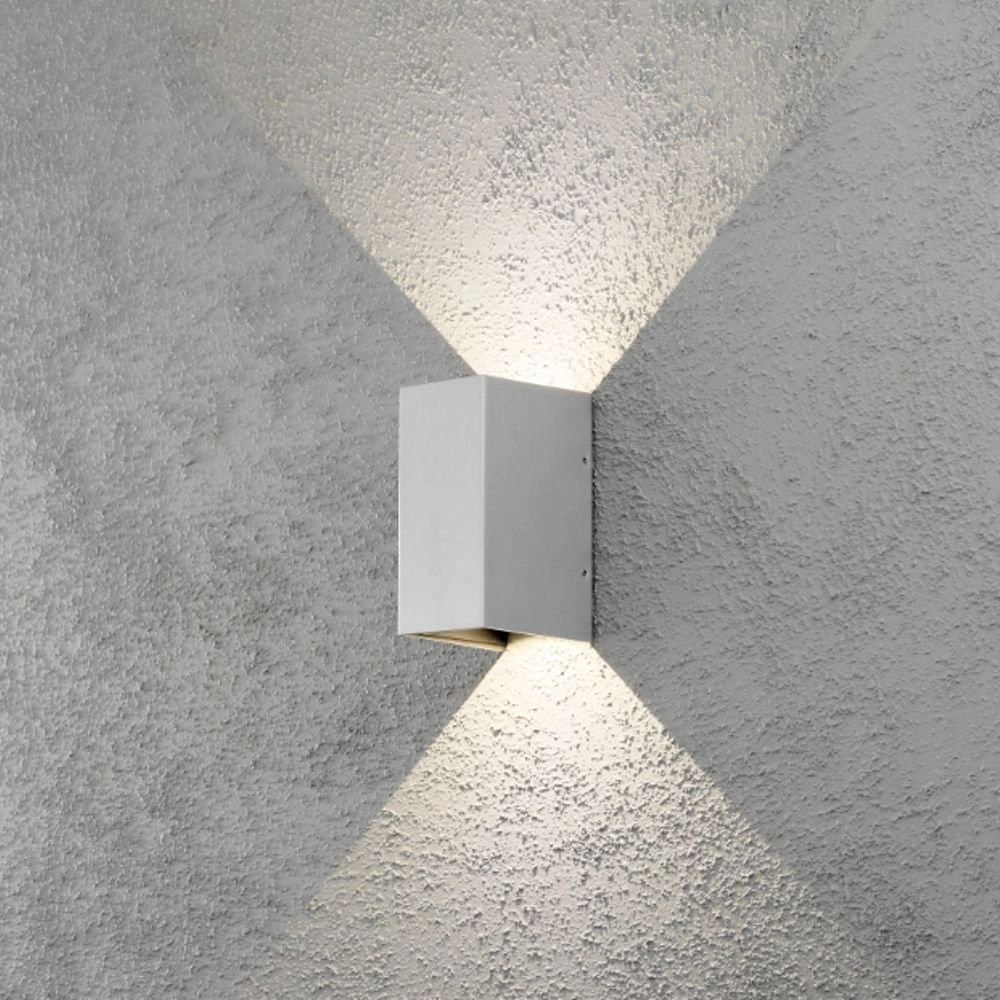 LED-Wandleuchte Cremona Up - Down 2x3W - 3000K 17cm mattsilber KonstSmide 7318307940312
