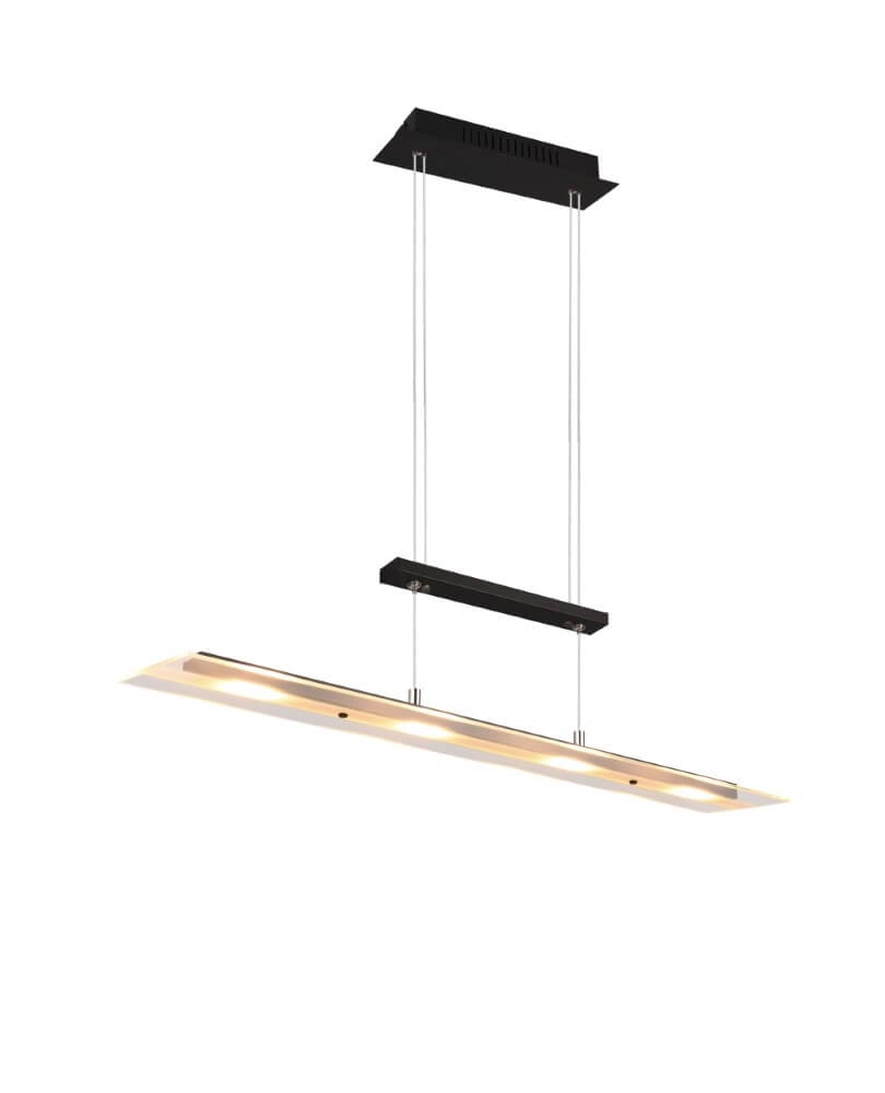 Hängelampe aus Glas Milos Schwarz Trio 4017807588286