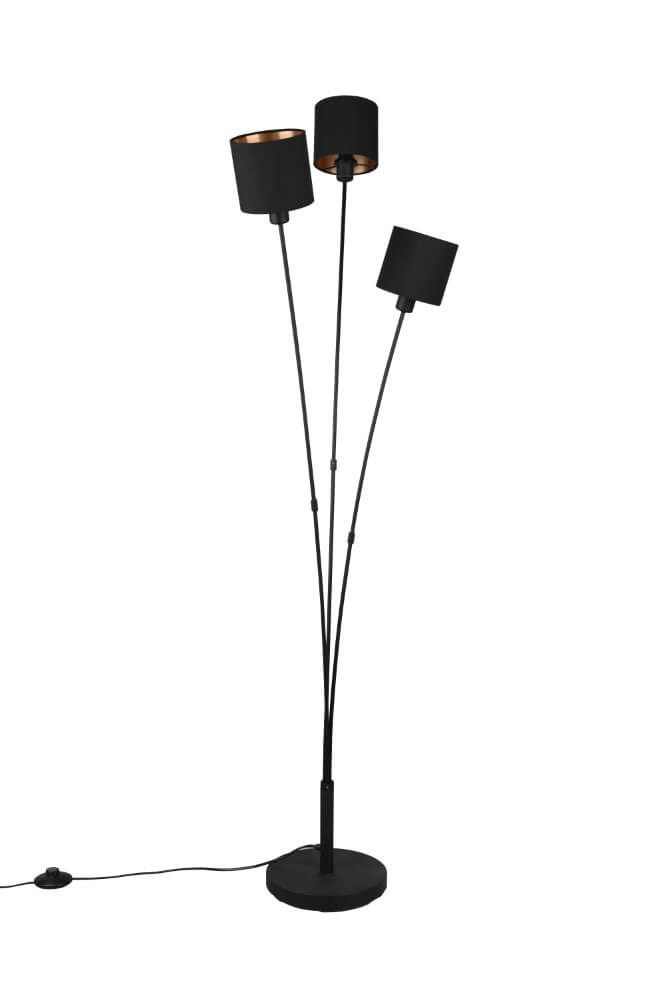 Stehlampe Tommy 3-Licht-Schwarz