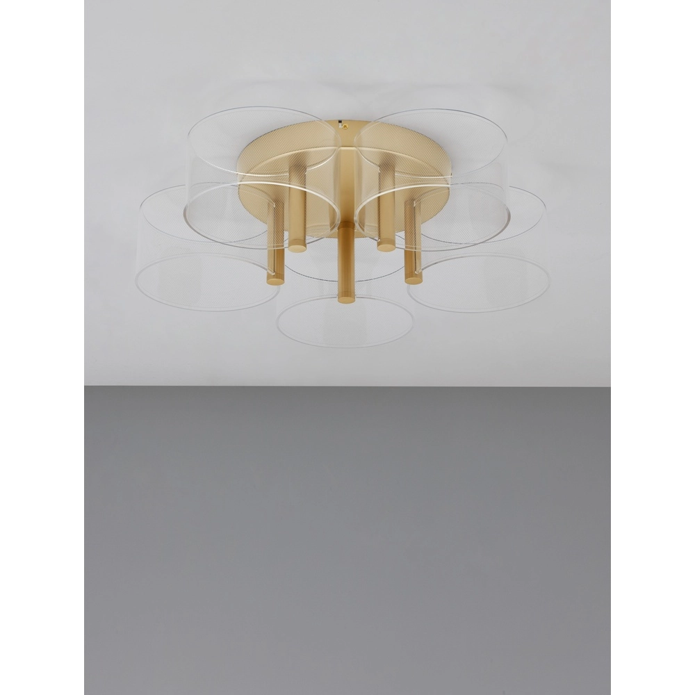 Design-Deckenleuchte Gatlin gold Ø 56cm Lyora 5212017433503