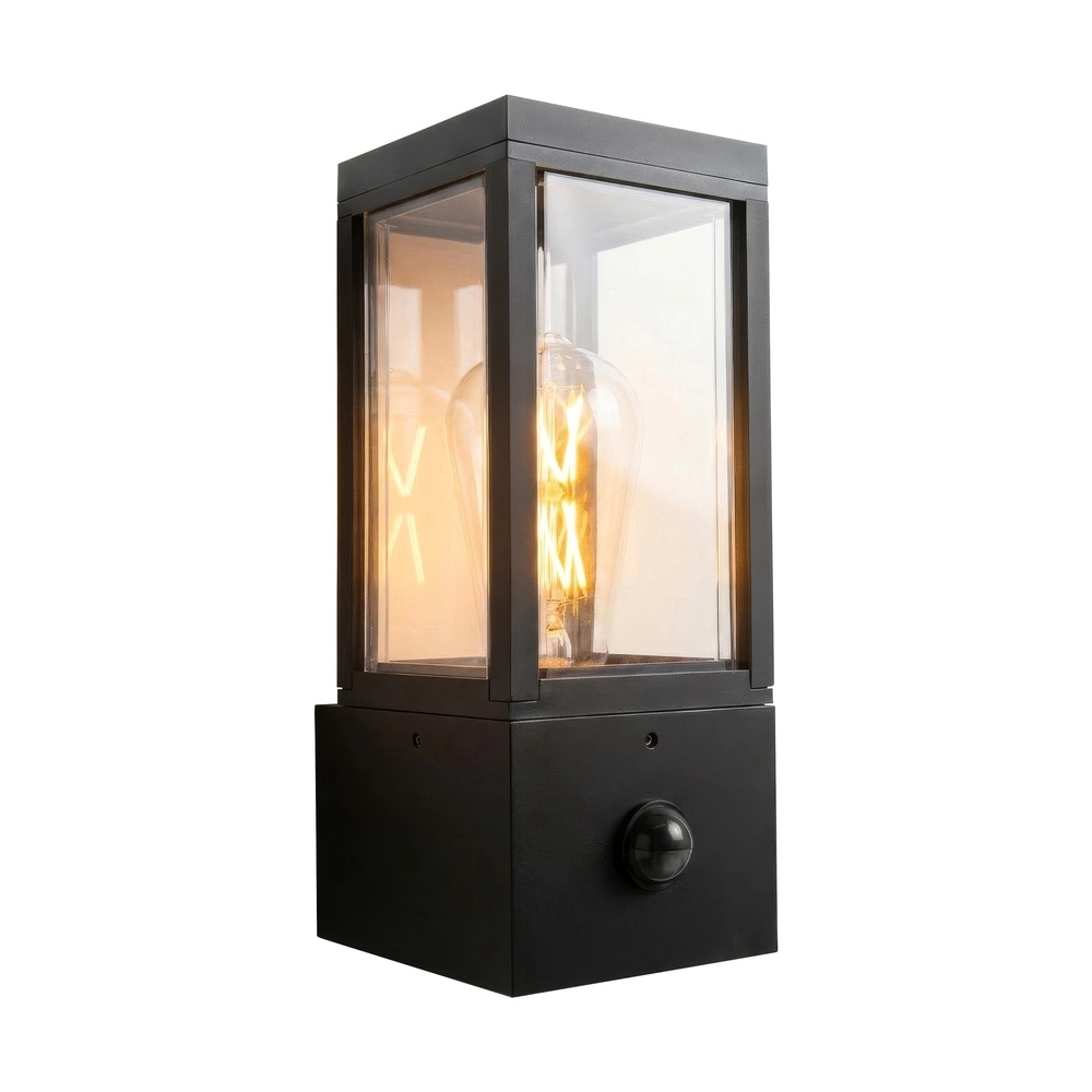 Design-Wandlampe Dubai Schwarz mit Sensor