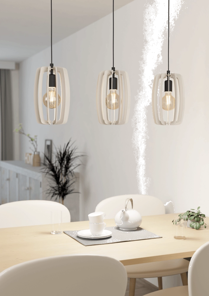 Hängelampe für das Esszimmer Bajazzara Weiß Eglo 9008606244331