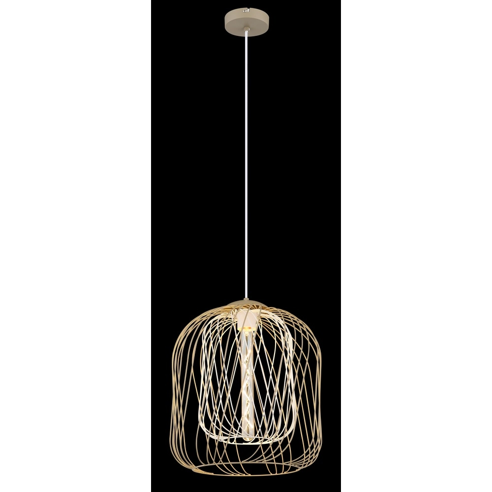 Pendelleuchte Dichti sandbraun Ø 35cm Globo 9007371522354