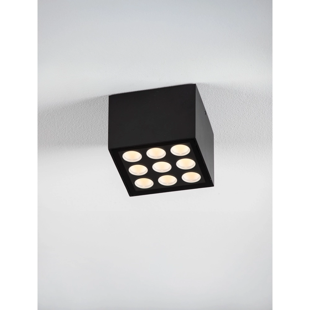 Deckenlampe Jax quadratisch 11cm anthrazit