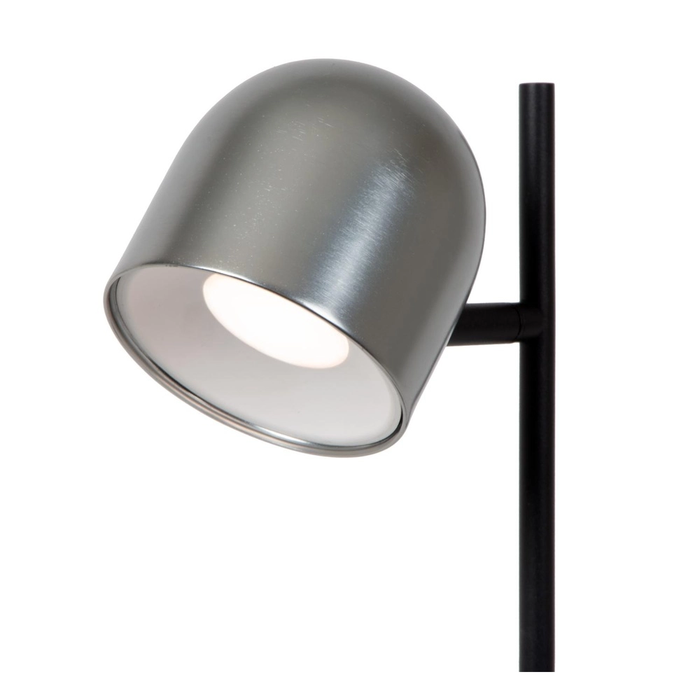 Wiederaufladbare Tischlampe Skanska Rech Metallisch-Grau Lucide 5411212032126