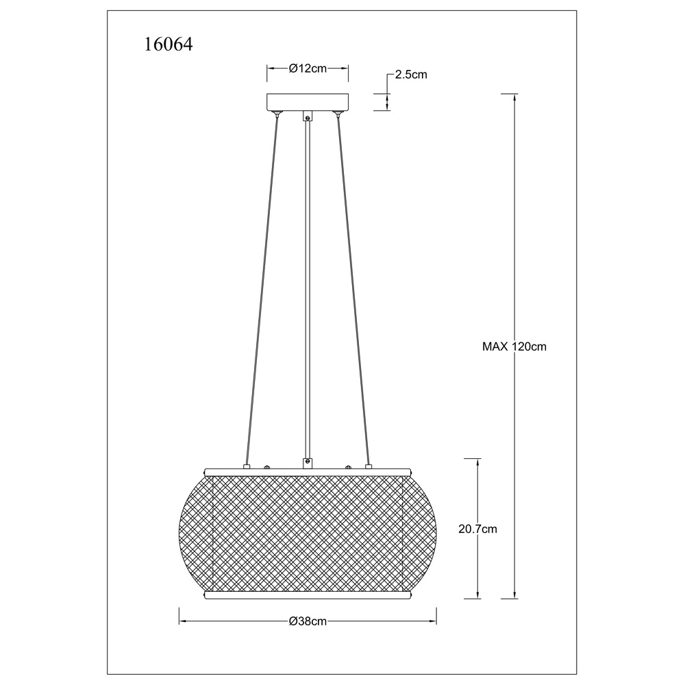 Pendellampe Bambora Schwarz mit Bambus Globo 9007371578795
