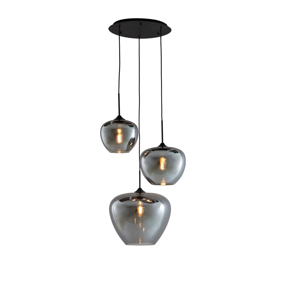 Pendellampe Mayson 3-Licht Rauch Light & Living 8717807639020
