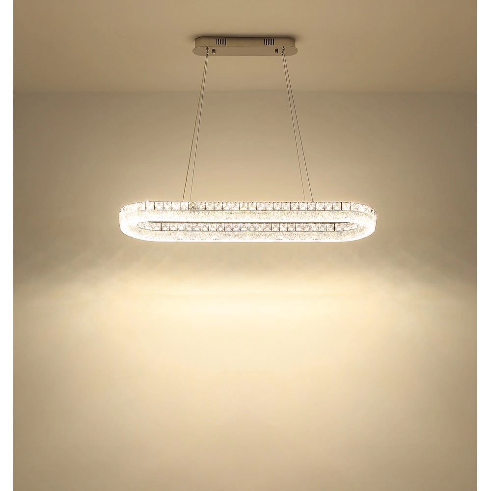 Pendellampe Laurel Ovales Chrom Globo 9007371572779