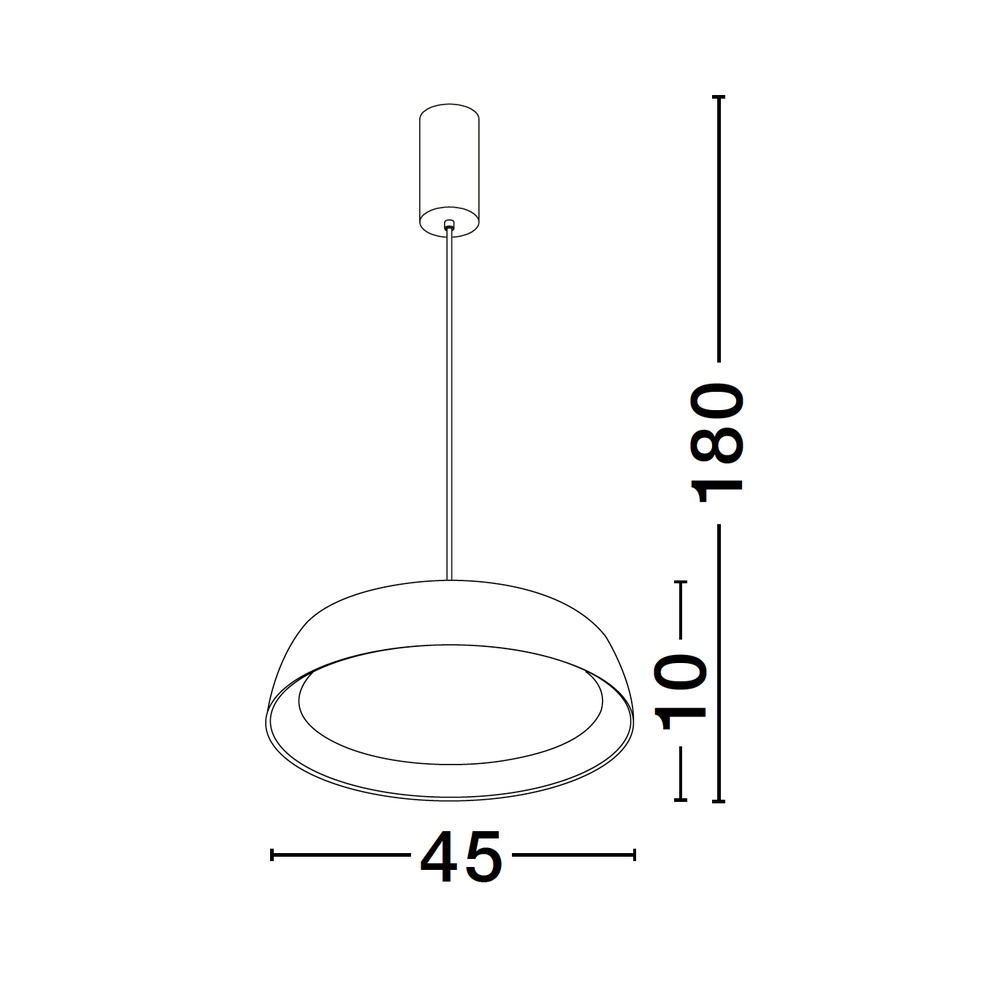 Pendelleuchte Sigi  Ø 45cm weiß Lyora 5212017448675