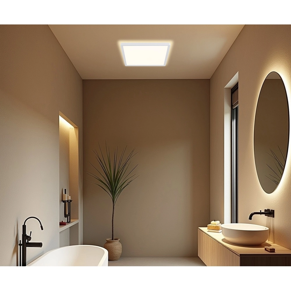 Deckenlicht Sapana Quadrat 29,4 cm weiß Globo 9007371402403