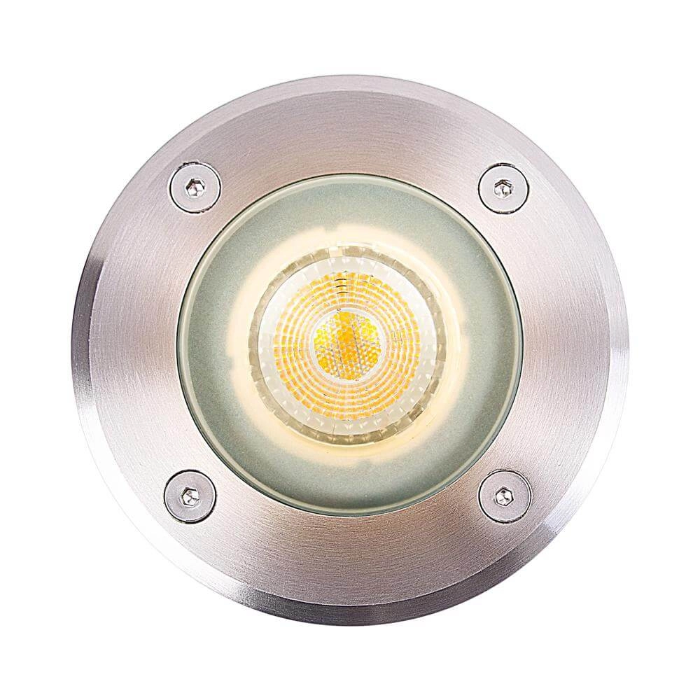 Boden-Spot Andor Edelstahl rund Nordlux 5704924012488