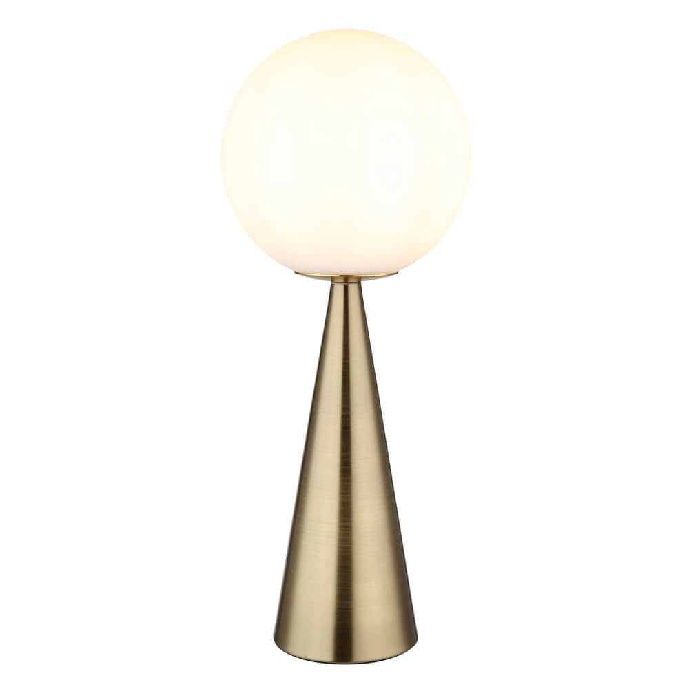 Tischlampe Pinpal mit weißem konvexem Glas Globo 9007371447343