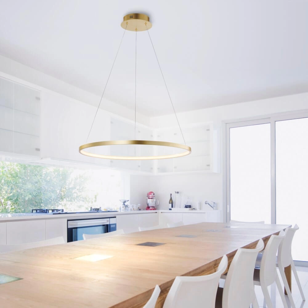 Runde Hängelampe Circle Gold Ø 60cm Just Light 4043689960414