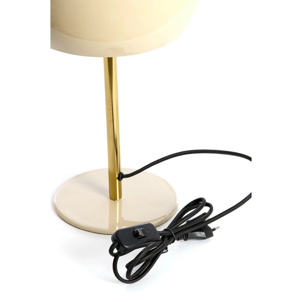 Tischlampe Surin Ø 22cm – glänzend grau mit Gold Light & Living 8717807740924