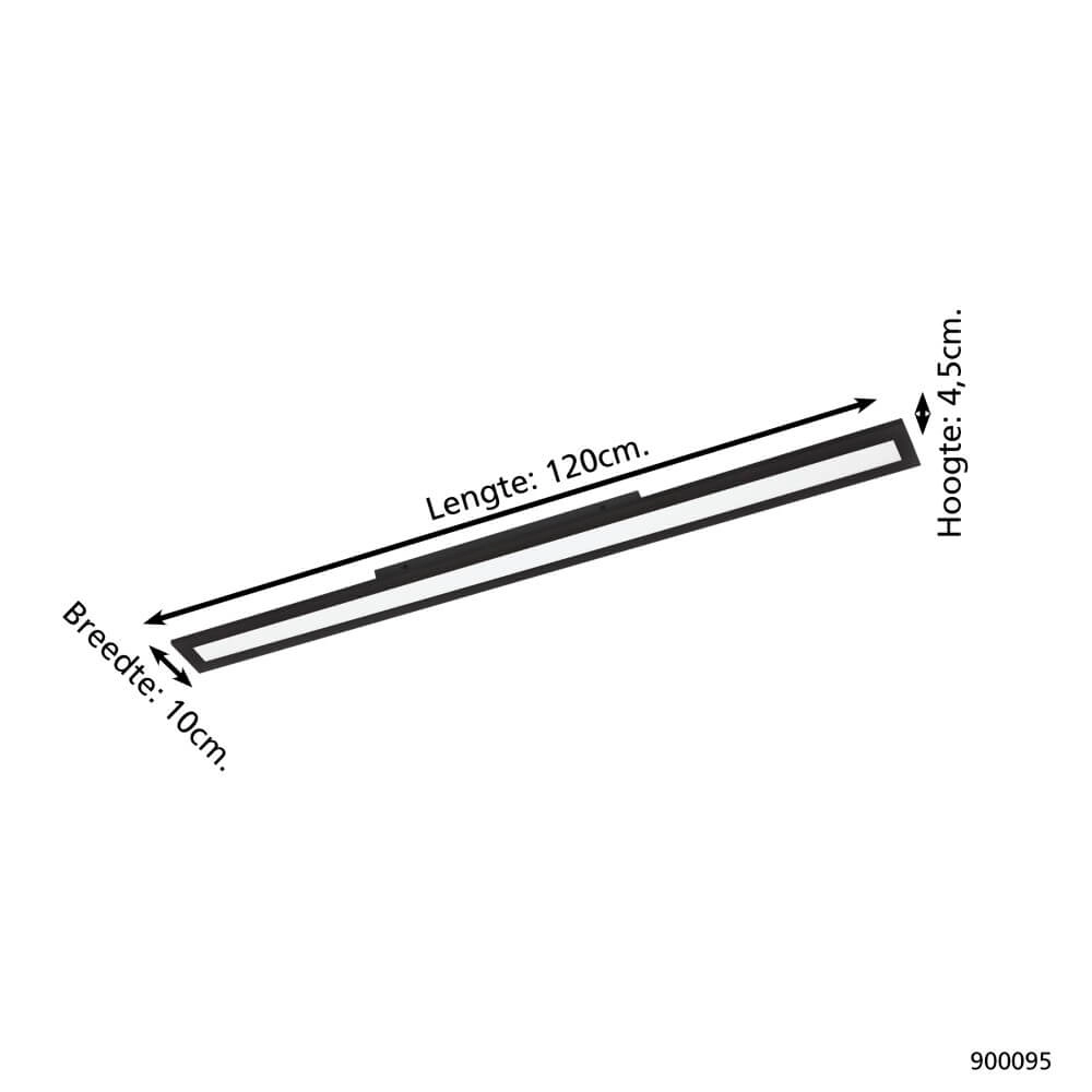 Deckenlampe Zigbee Salobrena-Z 120x10cm schwarz Eglo 9008606225552
