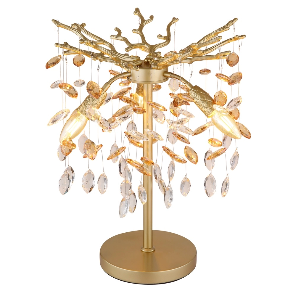 Tischlampe Queena goldene Ø 36cm