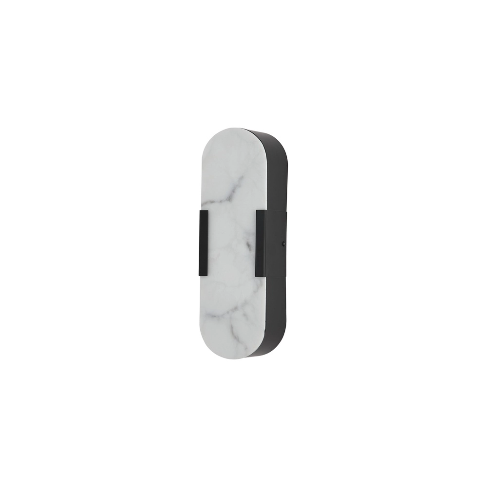 Wandleuchte Opaline schwarz 35cm Searchlight 5053423300740