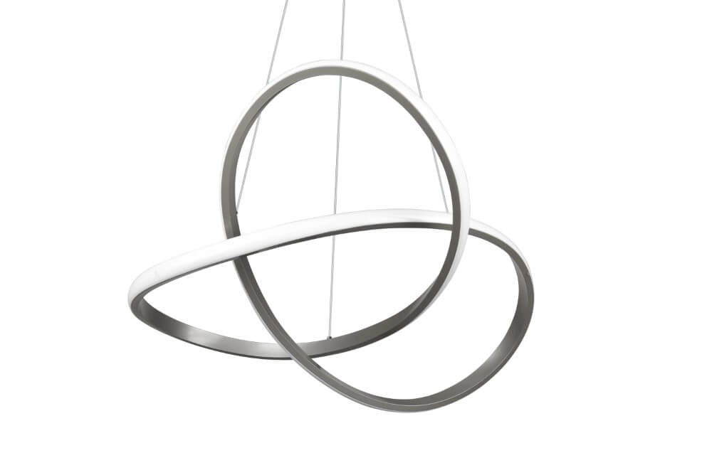 LED-Hängelampe Course grau Trio 4017807521504