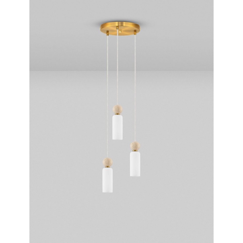 Pendelleuchte Filomena 3-flammiges Gold Lyora 5212017483492