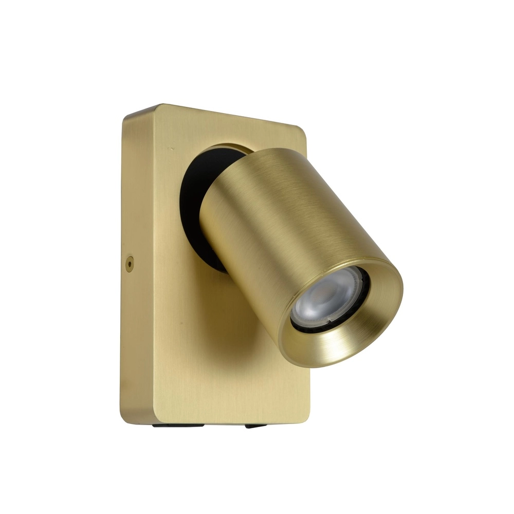 Nachttischlampe Nigel mit USB-Ladepunkt Gold
