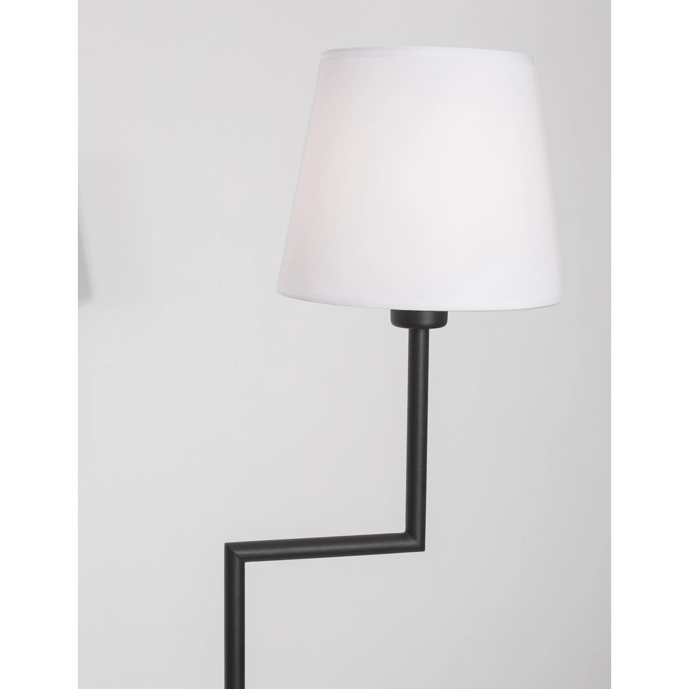 Stehlampe Savona schwarz mit weißer Kapuze Lyora 5212017430199