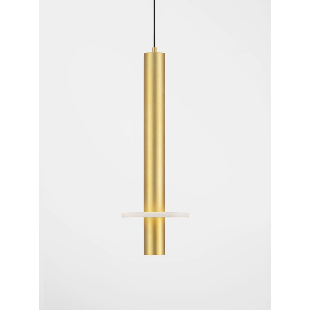 Design-Pendellampe Noemi Gold mit weißem Ø 11 cm