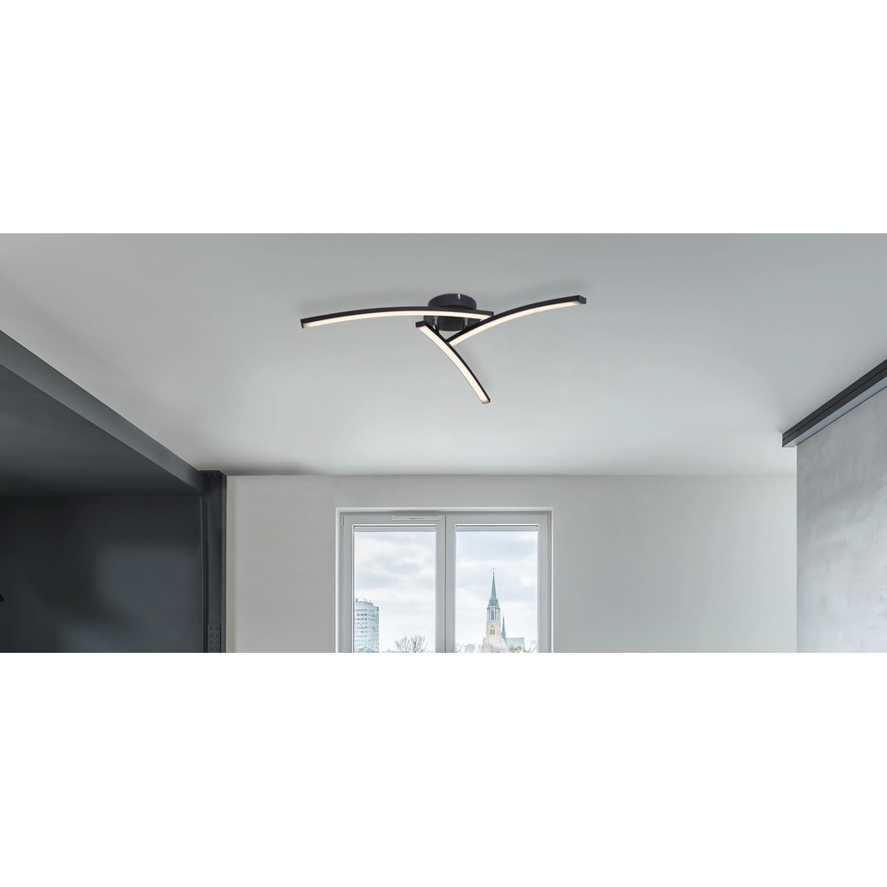 Design-Deckenlampe Tansy I Schwarz Globo 9007371401604