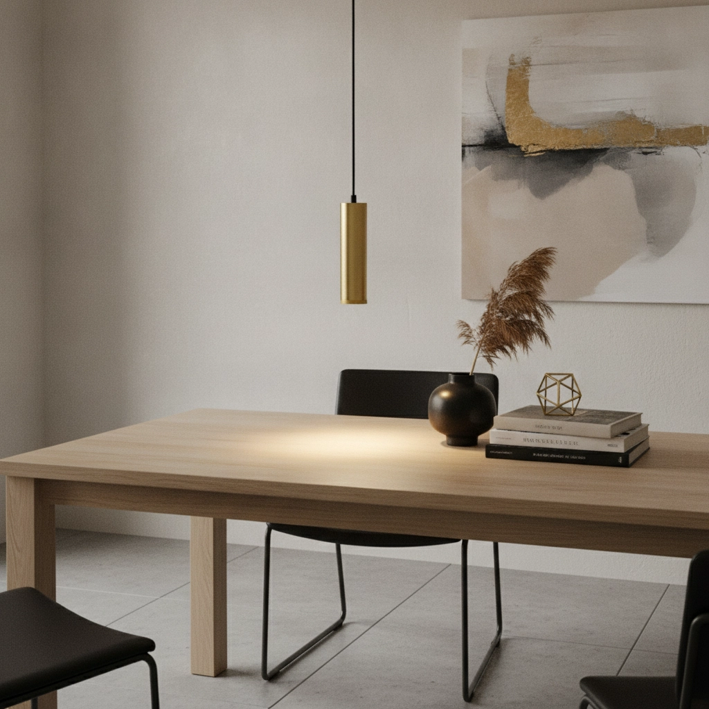 Design-Pendelleuchte Milano mattes Gold 25cm