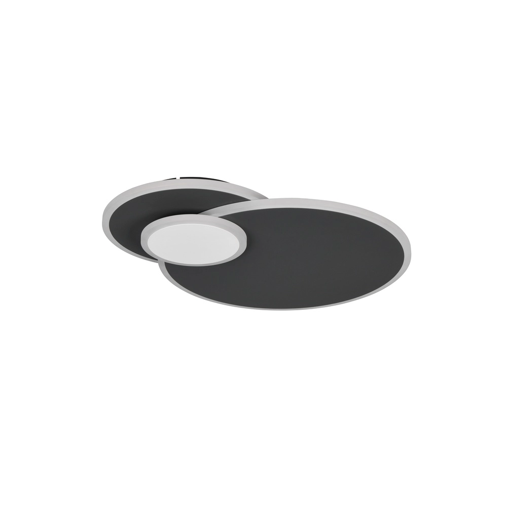 Runde Deckenlampe Serea Schwarz Trio 4017807703818