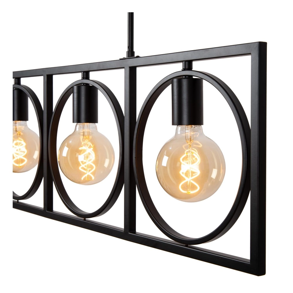 Einzigartige Pendellampe Suus Black 4-Lights Lucide 5411212010872