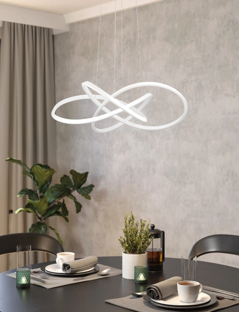 Design-Pendellampe Riaza weiße Ø 90 cm höheverstellbar Stars of Light 9008606357703