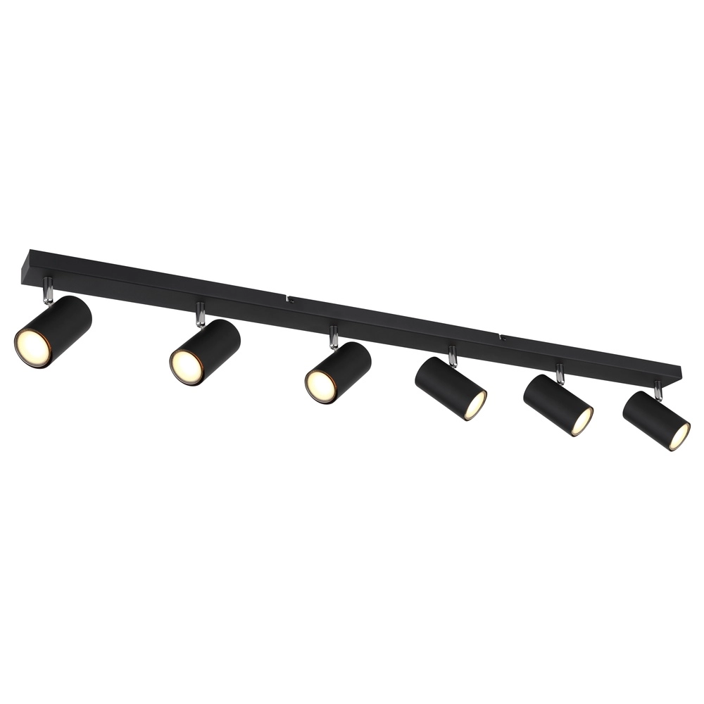 Deckenlampe 6-Licht Robby Schwarz