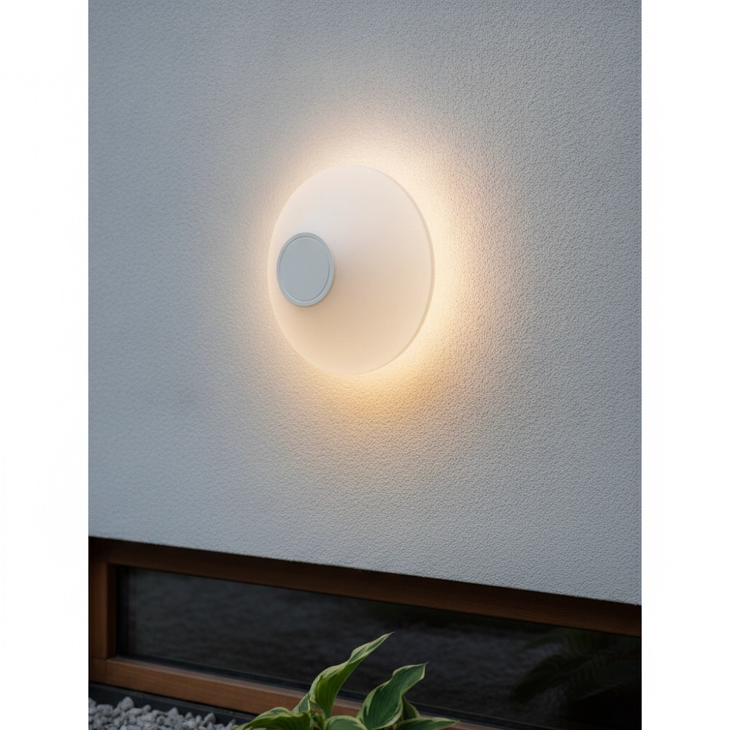 Design-Wandleuchte Alux weiß