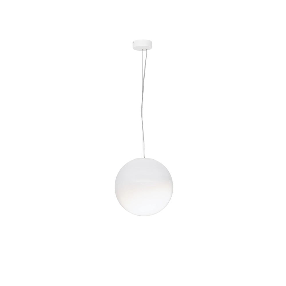 Weiße Pendelleuchte Bolita Glühbirne Ø 30cm Lyora 5212017483577