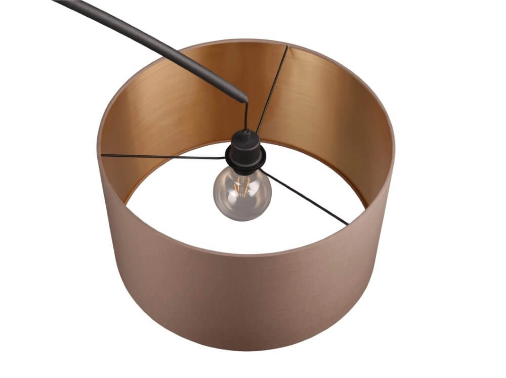 Bogenlampe Mansur Schwarz Trio 4017807574524