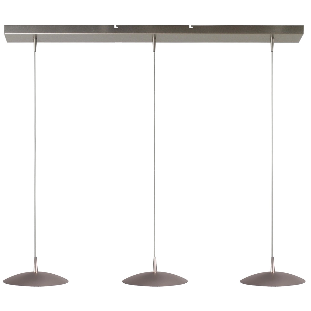 3-Licht Pendellampe Scala 100 cm Nickel Ø 20 cm