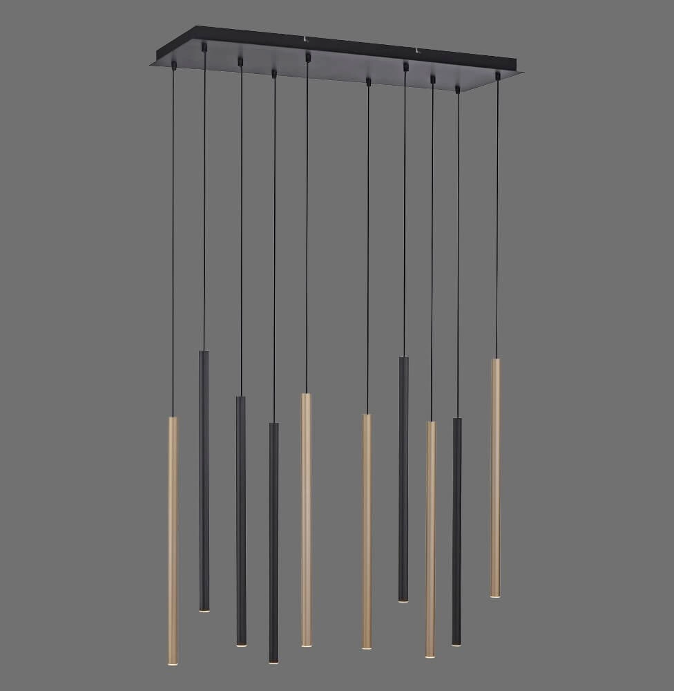 Einzigartige Hängelampe Flute 10 Lichter Paul Neuhaus 4012248374788