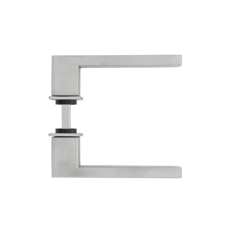 Fester Türgriff Amsterdam mit kleiner Rosette Edelstahl Intersteel 8714186561751